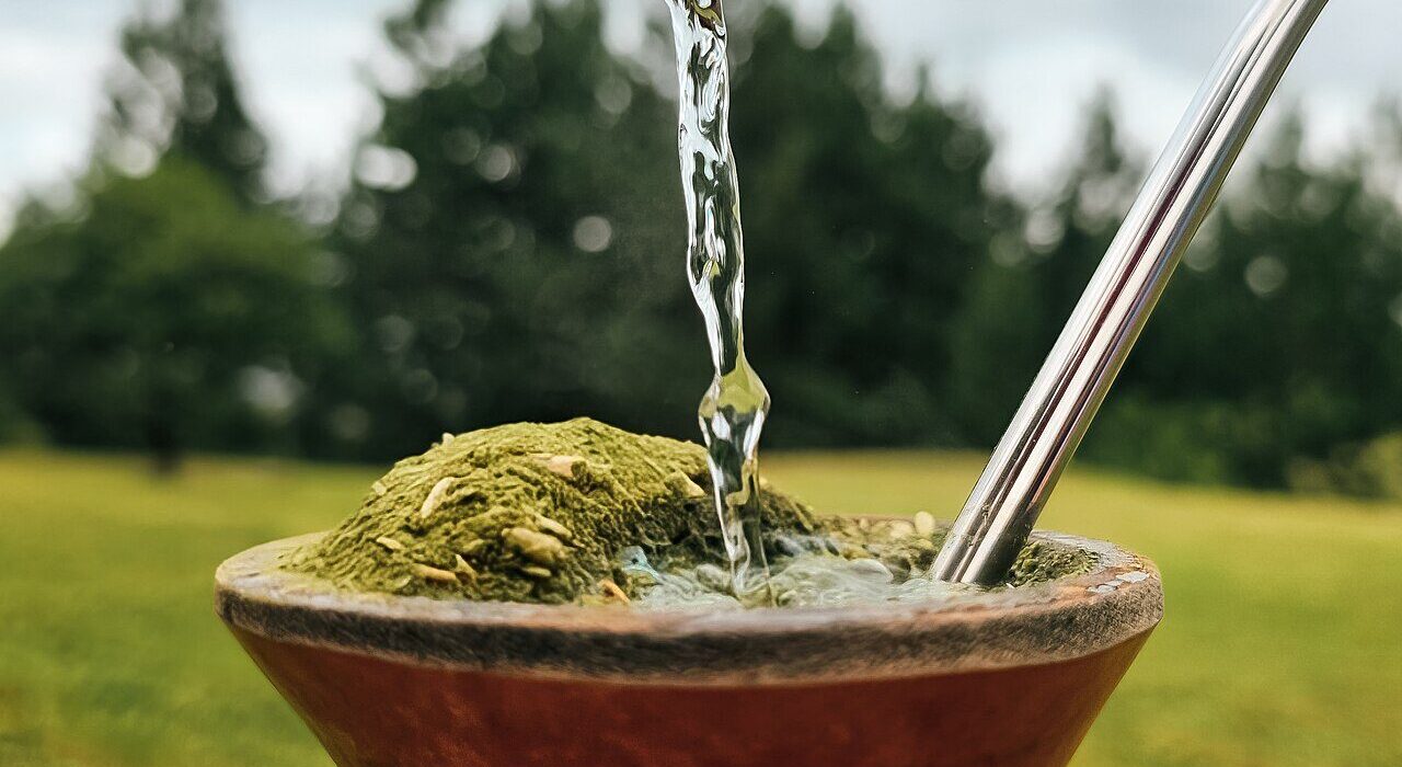 Cuia de chimarrão com bomba, tradição gaúcha